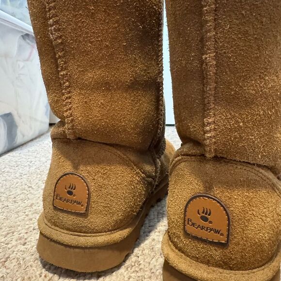 BearPaw Tan Combat & Moto Boots - Picture 5 of 12